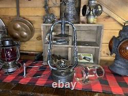 Early 1900s Pre WW2 Rare French Lantern SIF 500 Brevete S. G. D. G. With Wire Guard