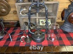 Early 1900s Pre WW2 Rare French Lantern SIF 500 Brevete S. G. D. G. With Wire Guard