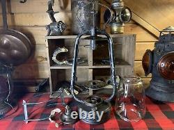 Early 1900s Pre WW2 Rare French Lantern SIF 500 Brevete S. G. D. G. With Wire Guard