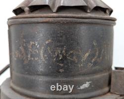 Early Antique Highway Railroad 4 Lens 14 Heavy Metal Candle Lantern
