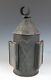 Early Antique Punched Tin & Glass Candle Lantern Primitive American Folk Art