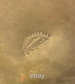 Early Bradley & Hubbard Pierced Brass Lantern with Colored Faceted Jeweled Glass