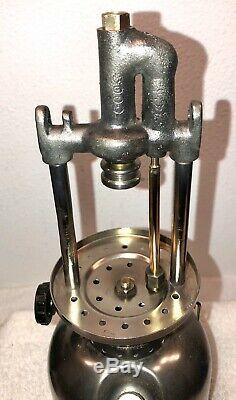 Early Coleman Model 242 Single Mantle Gas Lantern Dated March 1932 Restored