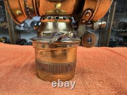 Early Vintage BADGER BRASS SOLAR MODEL S BICYCLE Lantern LIGHT Lamp Antique Bike