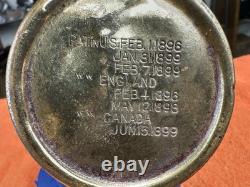 Early Vintage BADGER BRASS SOLAR MODEL S BICYCLE Lantern LIGHT Lamp Antique Bike