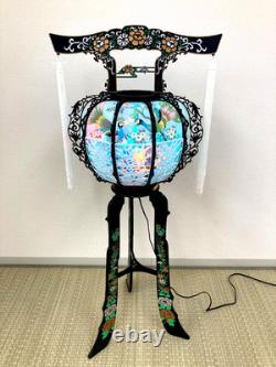 Elegant Japanese Vintage Andon Lantern Interior Lighting Flower&Bird Lamp EL0190