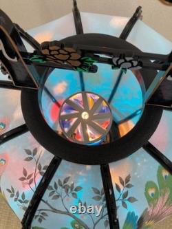 Elegant Japanese Vintage Andon Lantern Interior Lighting Flower&Bird Lamp EL0190