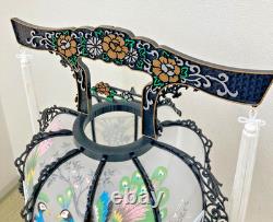 Elegant Japanese Vintage Andon Lantern Interior Lighting Flower&Bird Lamp EL0190