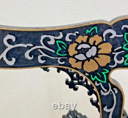 Elegant Japanese Vintage Andon Lantern Interior Lighting Flower&Bird Lamp EL0190