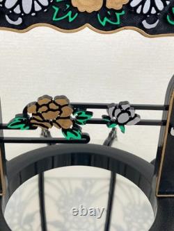 Elegant Japanese Vintage Andon Lantern Interior Lighting Flower&Bird Lamp EL0190
