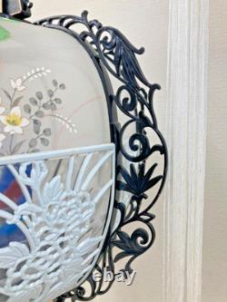 Elegant Japanese Vintage Andon Lantern Interior Lighting Flower&Bird Lamp EL0190