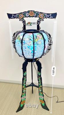 Elegant Japanese Vintage Andon Lantern Interior Lighting Flower&Bird Lamp EL0190