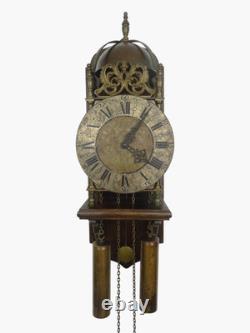 English Antique Vintage Robert Evans Halfstead Lantern 8 Day Wall Clock