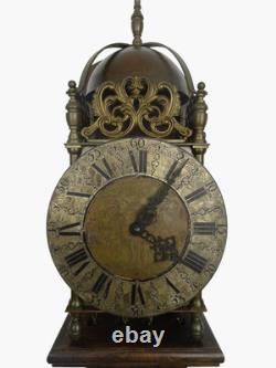 English Antique Vintage Robert Evans Halfstead Lantern 8 Day Wall Clock