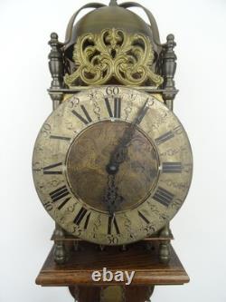 English Antique Vintage Robert Evans Halfstead Lantern 8 Day Wall Clock