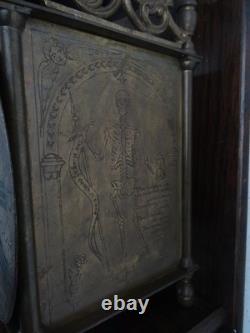 English Antique Vintage Robert Evans Halfstead Lantern 8 Day Wall Clock