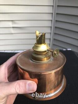 Excellent Vintage Cyclone Marine Lamp Made in New Jersey Nautical Ship Lantern