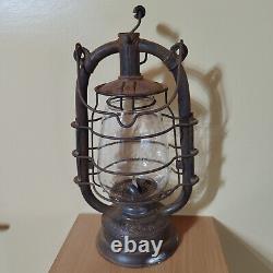 FEUERHAND 423 Antique kerosene lantern Germany glass DITMAR and safety grill