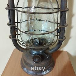 FEUERHAND 423 Antique kerosene lantern Germany glass DITMAR and safety grill