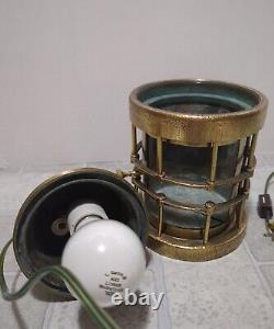 F H Lovell & CO Vintage Maritime Lantern Light Heavy Brass Rare Find