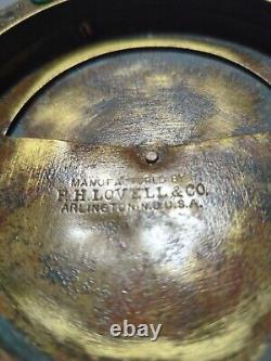 F H Lovell & CO Vintage Maritime Lantern Light Heavy Brass Rare Find