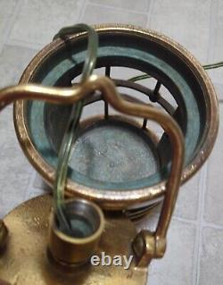 F H Lovell & CO Vintage Maritime Lantern Light Heavy Brass Rare Find