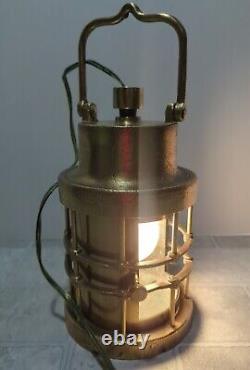 F H Lovell & CO Vintage Maritime Lantern Light Heavy Brass Rare Find