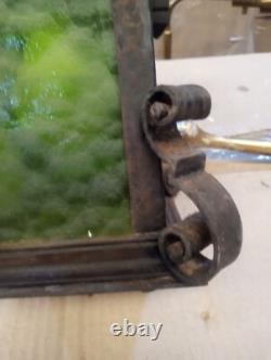 Fabulous Antique Gothic Hand Wrought Iron Lantern Pendant Chandelier w Bracket