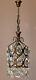 French Empire Lantern Vintage Crystal Chandelier, Lighting, Light Lamp Pendant