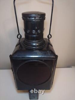 German Railroad Railway Signal Lantern Rare Vintage/Antique Oil