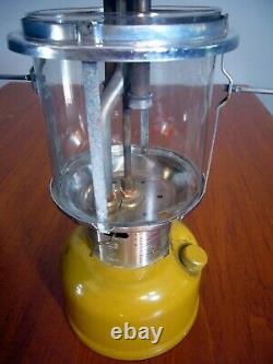 Gold Bond Mustard Coleman Lantern 228H 2-74 With Green Metal Case Untested Rare