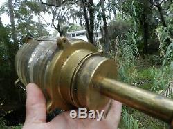 Gorgeous Brass Antique Vintage Boat Nautical Light Norway Brass Anchor Electric
