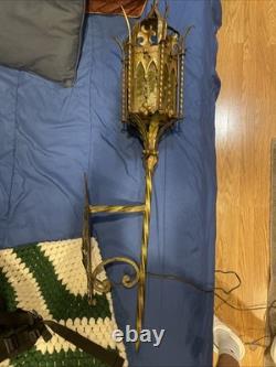 Gothic Lantern Vintage antique Spanish revival Gothic lamp wall mount lantern