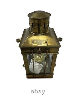 Great Britain Cargo Light No 3954 Brass Oil Lantern Gold 1939 Nautical Vintage