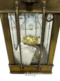 Great Britain Cargo Light No 3954 Brass Oil Lantern Gold 1939 Nautical Vintage