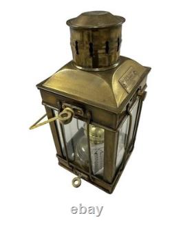 Great Britain Cargo Light No 3954 Brass Oil Lantern Gold 1939 Nautical Vintage
