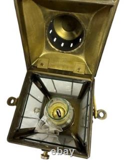 Great Britain Cargo Light No 3954 Brass Oil Lantern Gold 1939 Nautical Vintage