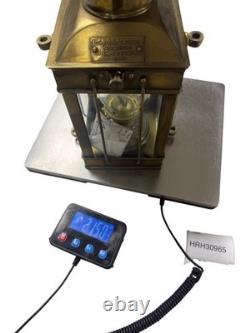 Great Britain Cargo Light No 3954 Brass Oil Lantern Gold 1939 Nautical Vintage