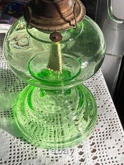 Green vasline oil lamp