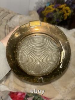 Hanging Antique Maritime ANCHOR BRASS Glass SHIP LANTERN Nautical Large WIRED