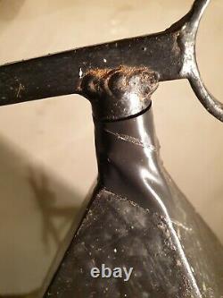 Heavy Original Vintage Peter Marsh Stained Glass Lantern Light Crucifix Bracket
