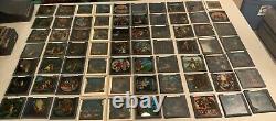 Huge Lot Of 70 Vintage Antique Magic Lantern Glass Slides Colored Storybook