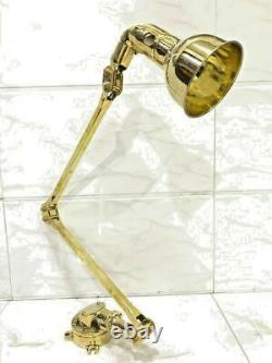 Industrial Vintage Style Wall Sconce Adjustable Brass Stretchable Lamp Fixture
