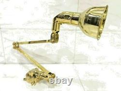 Industrial Vintage Style Wall Sconce Adjustable Brass Stretchable Lamp Fixture