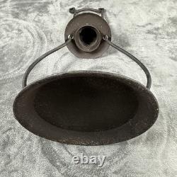 Iron Wall Antique Rustic Hanging Candle Lantern Farmhouse Cabin No Glass Globe