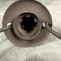 Iron Wall Antique Rustic Hanging Candle Lantern Farmhouse Cabin No Glass Globe