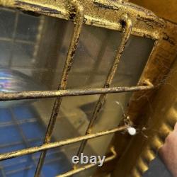 Italian Lantern Chandelier Gold Gilded For Restoration