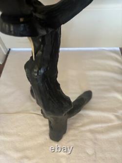 JAPANESE ANTIQUE CAST TREE FORM PAGODA LANTERN ELECTRIFIED Rare
