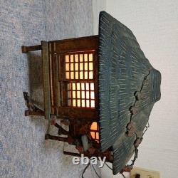 Japanese Antique Copper Kuzuya Lantern Vintage Garden Pagoda Ornament Zen Decor
