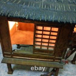 Japanese Antique Copper Kuzuya Lantern Vintage Garden Pagoda Ornament Zen Decor